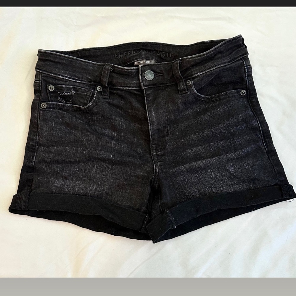 American Eagle Outfitters Black Jean Shorts